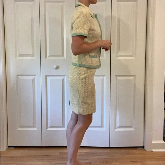 Vintage 1980s Escada Tweed Skirt Suit Co-Ord Set - Picture 5 of 16